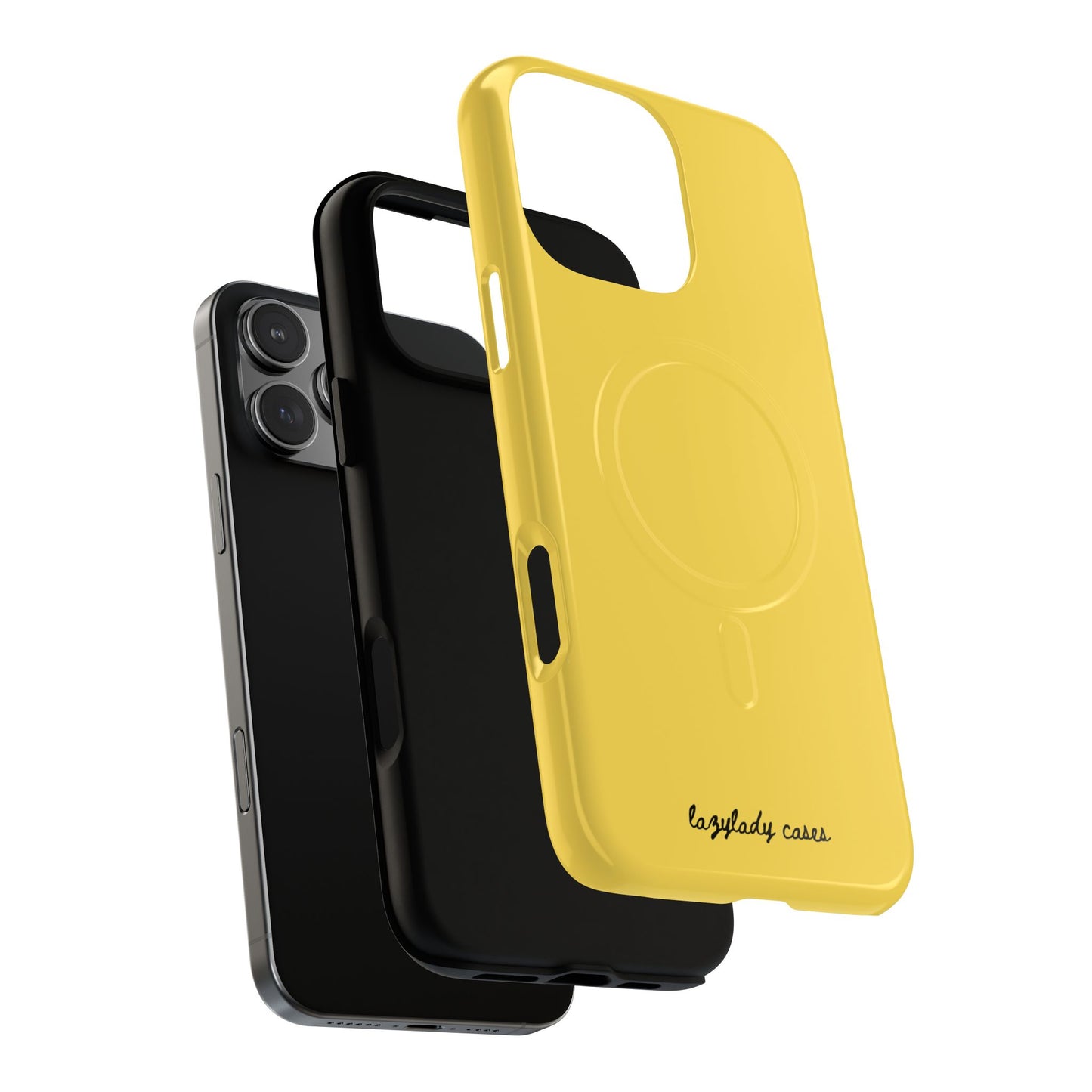 Vibrant Yellow Tough Magnetic Phone Case - Durable Protection & Stylish Design