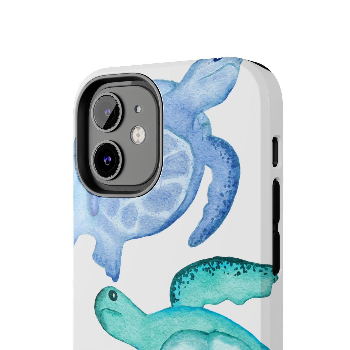 Ocean-Inspired Tough Phone Cases with Colorful Turtles
