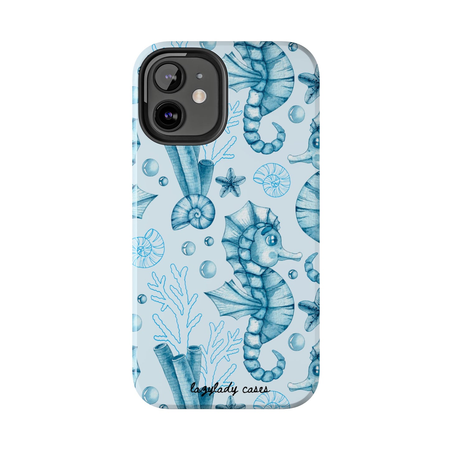 Coastal Seahorse Phone Case - Tough Protection with Beach Vibe