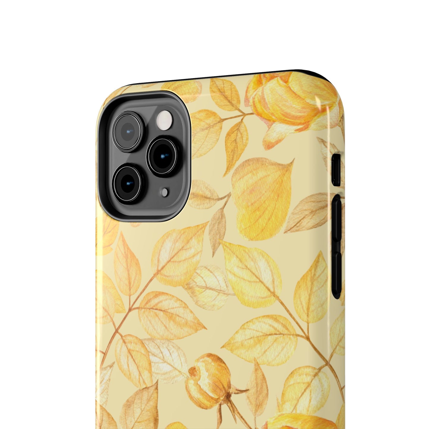 Yellow Dusk Tough Phone Case – Durable Protection with Yellow Roses Design