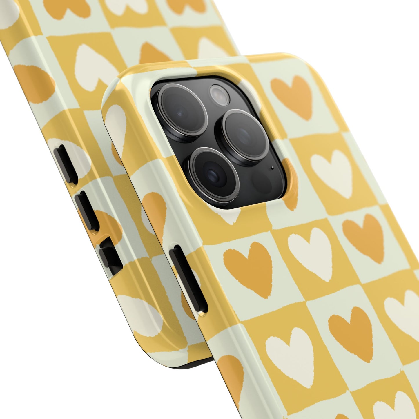 Heart Pattern Tough Phone Case - Cute & Durable for Everyday Use