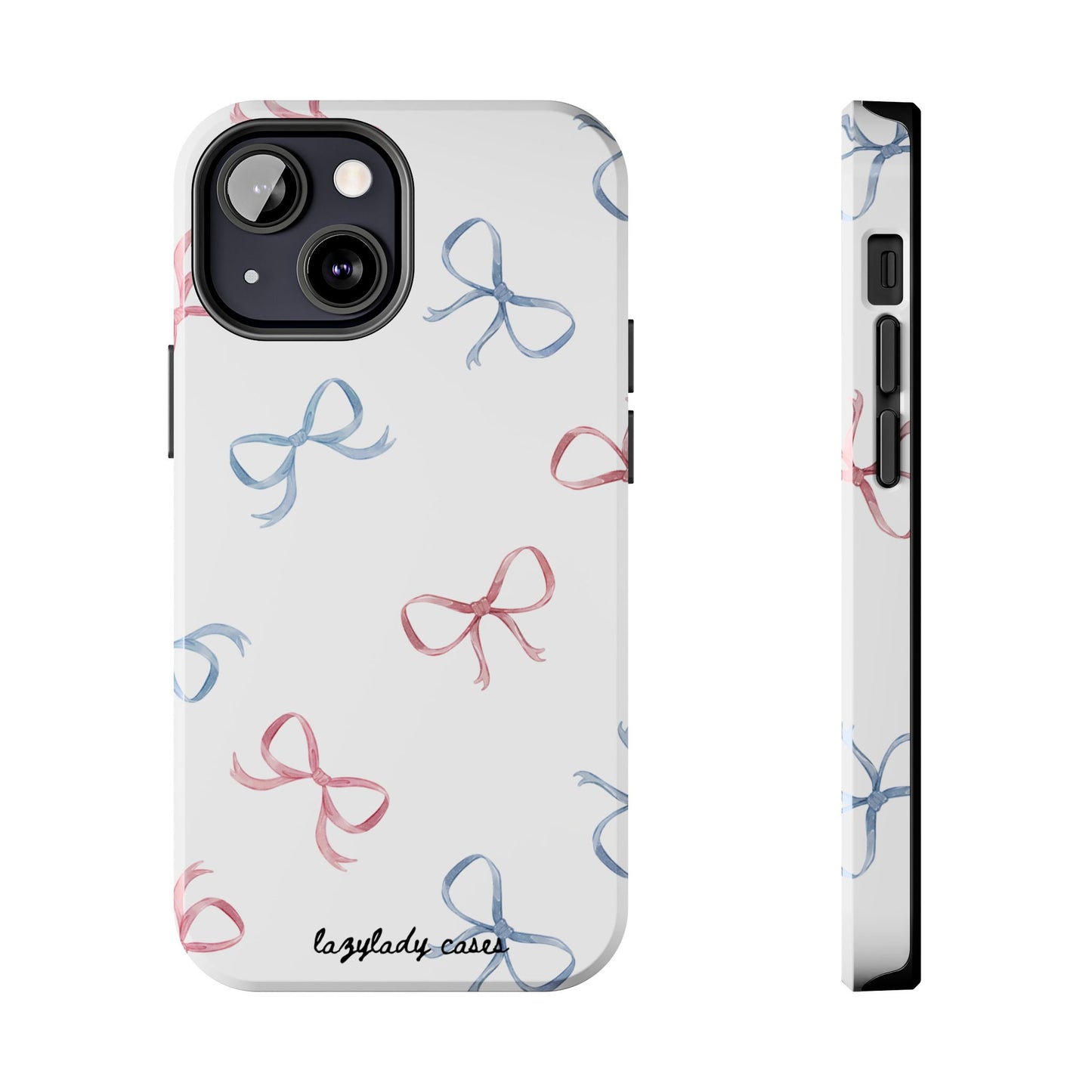 Chic Bow Pattern Tough Phone Case | Stylish Protection for Your Device