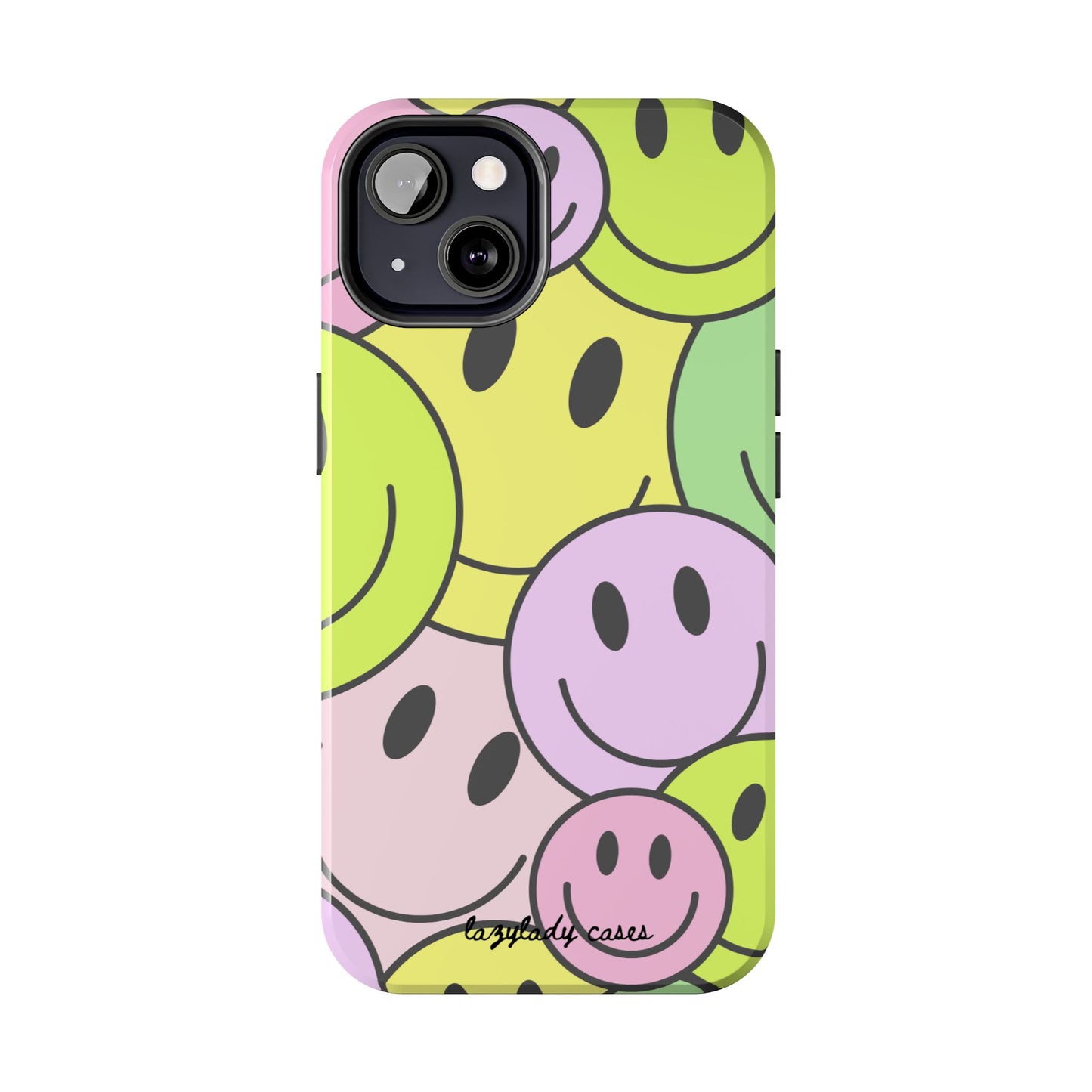 Colorful Smiley Face Tough Phone Case - Fun, Durable Protection for All Ages