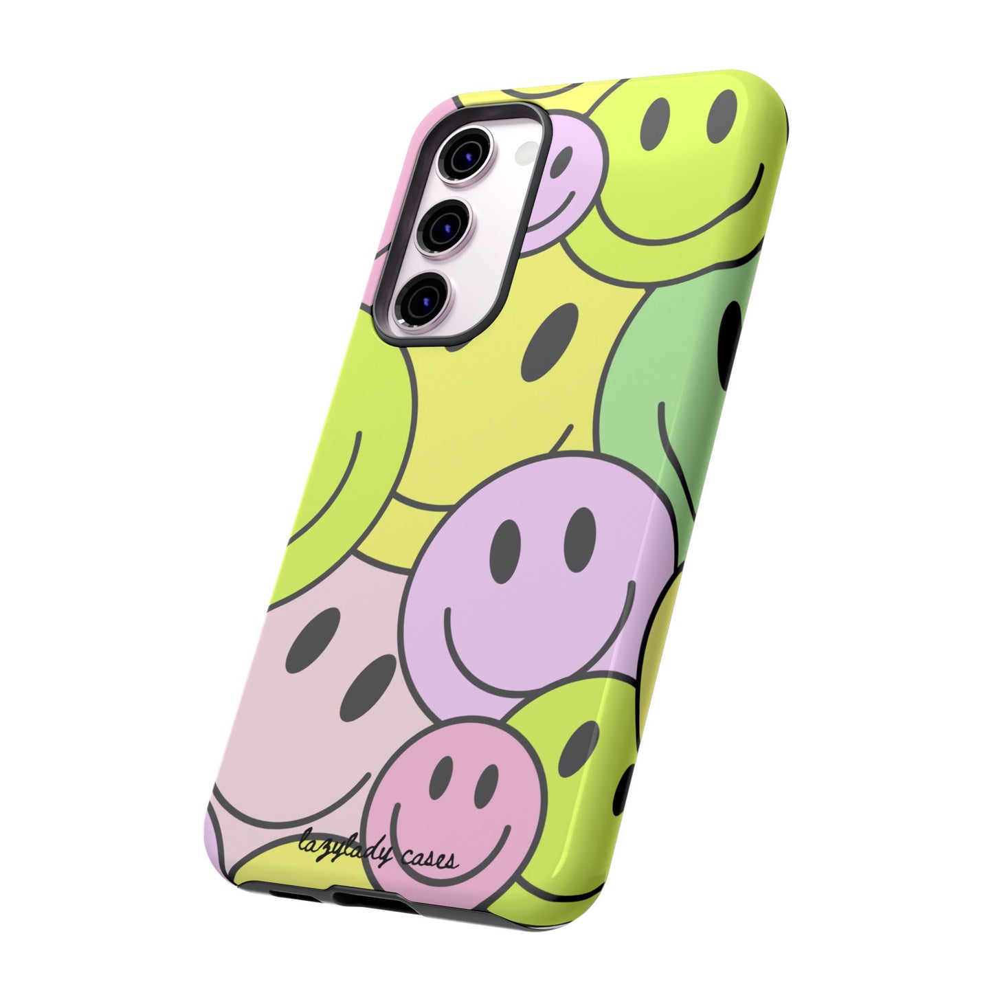 Colorful Smile Face Phone Case - Tough Protection & Fun Design