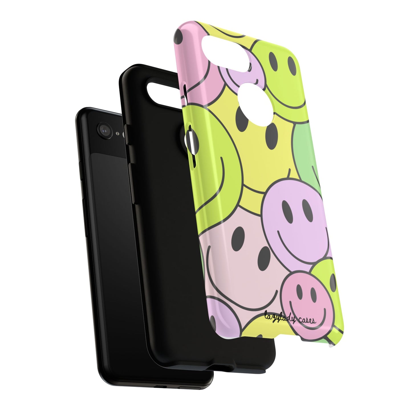 Colorful Smile Face Phone Case - Tough Protection & Fun Design