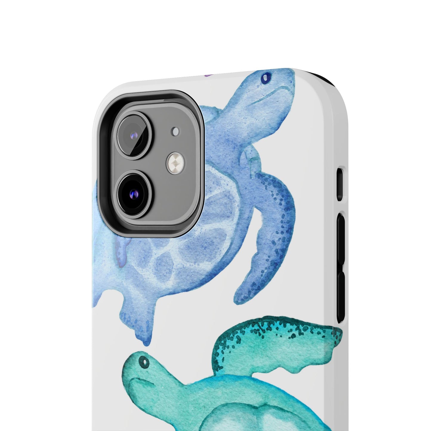 Ocean-Inspired Tough Phone Cases with Colorful Turtles