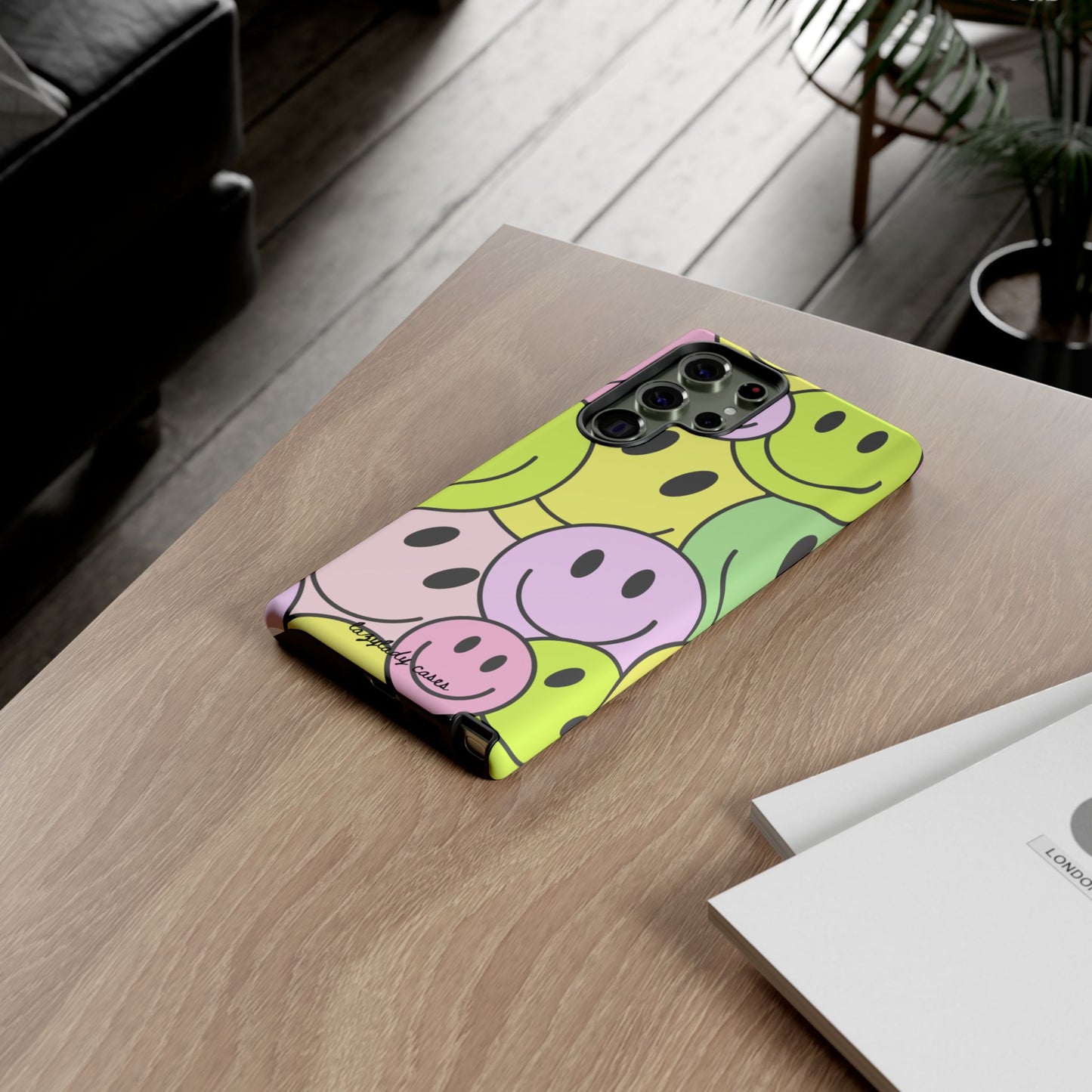 Colorful Smile Face Phone Case - Tough Protection & Fun Design