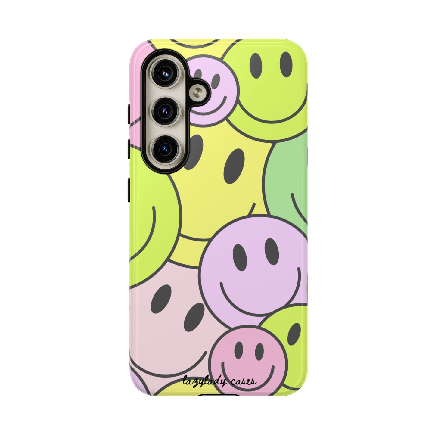 Colorful Smile Face Phone Case - Tough Protection & Fun Design
