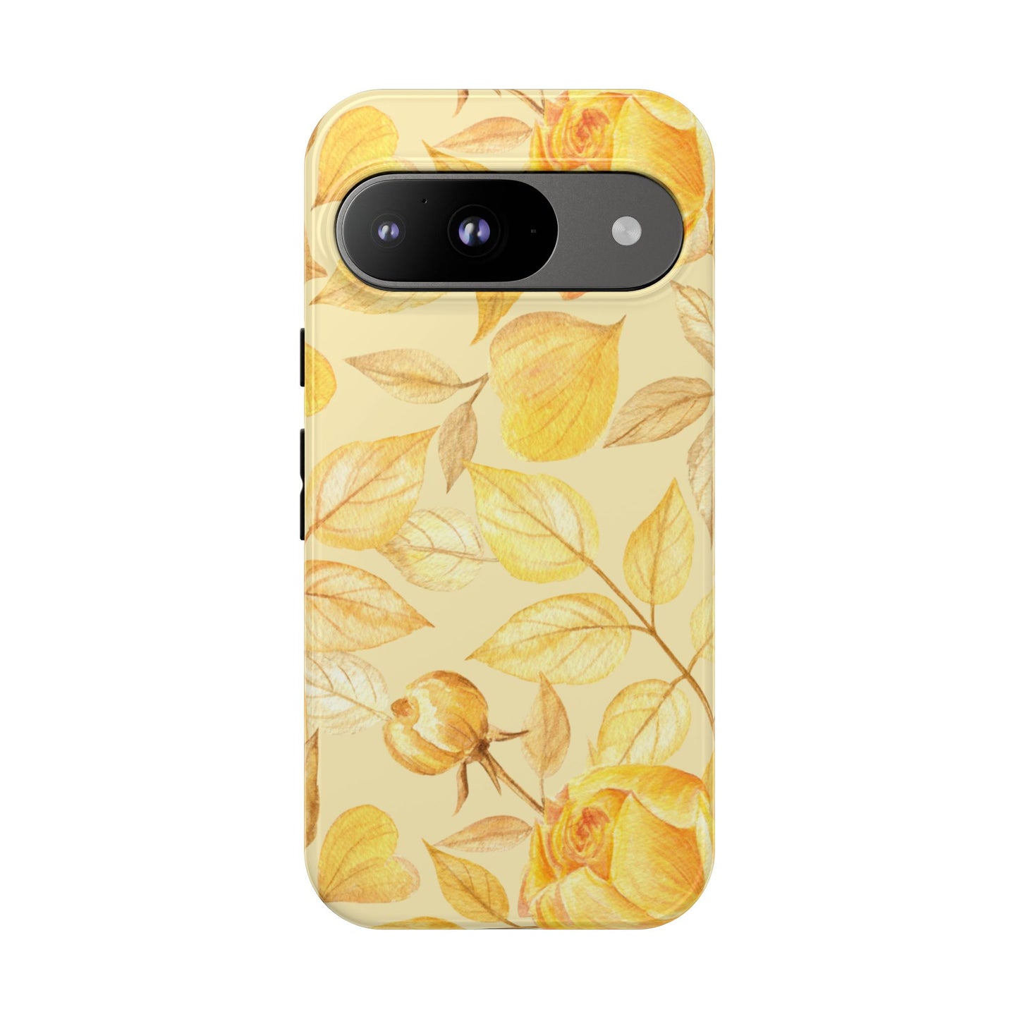 Yellow Dusk Tough Phone Case - Yellow Rose Design