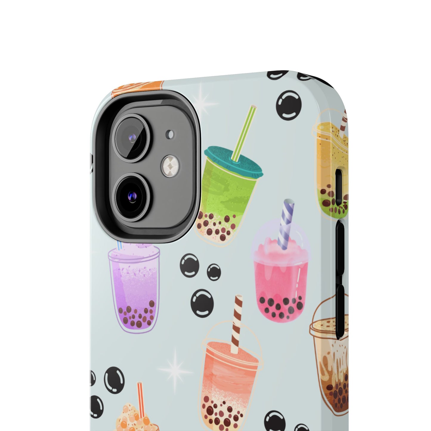Colorful Boba Tea Phone Case, Tough Phone Cases for Drink Lovers, Cute Phone Accessory, Fun Gifts for Friends, Summer Vibes