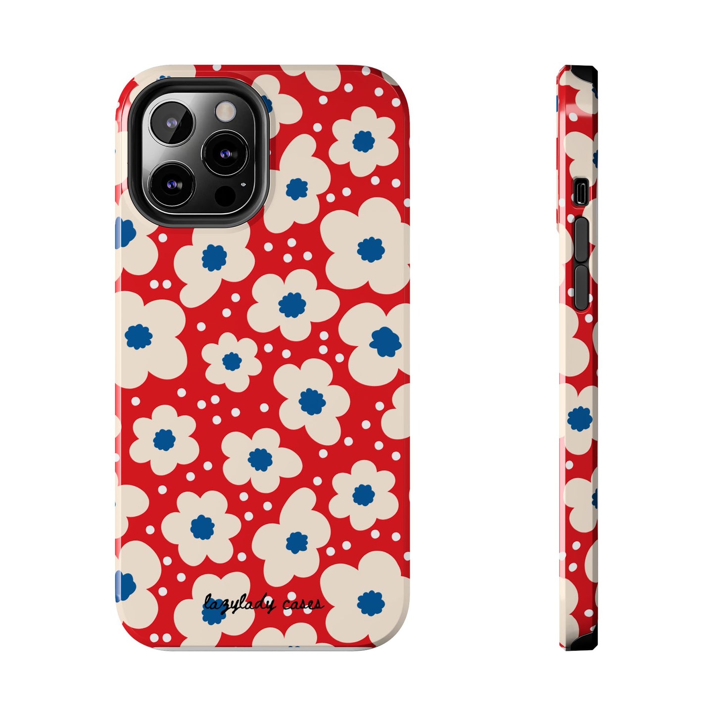 Blossom Floral Tough Phone Case - Durable Protection with Vintage Charm