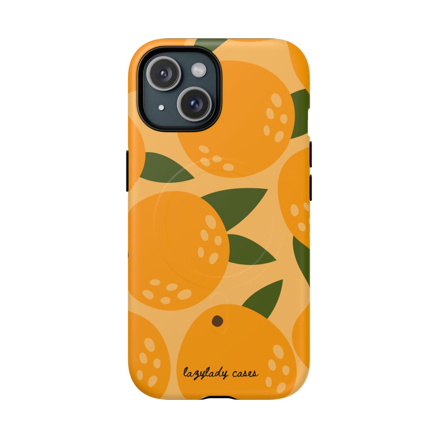 Citrus Orange Phone Case Magnetic Case for iPhone – Vibrant Orange Design