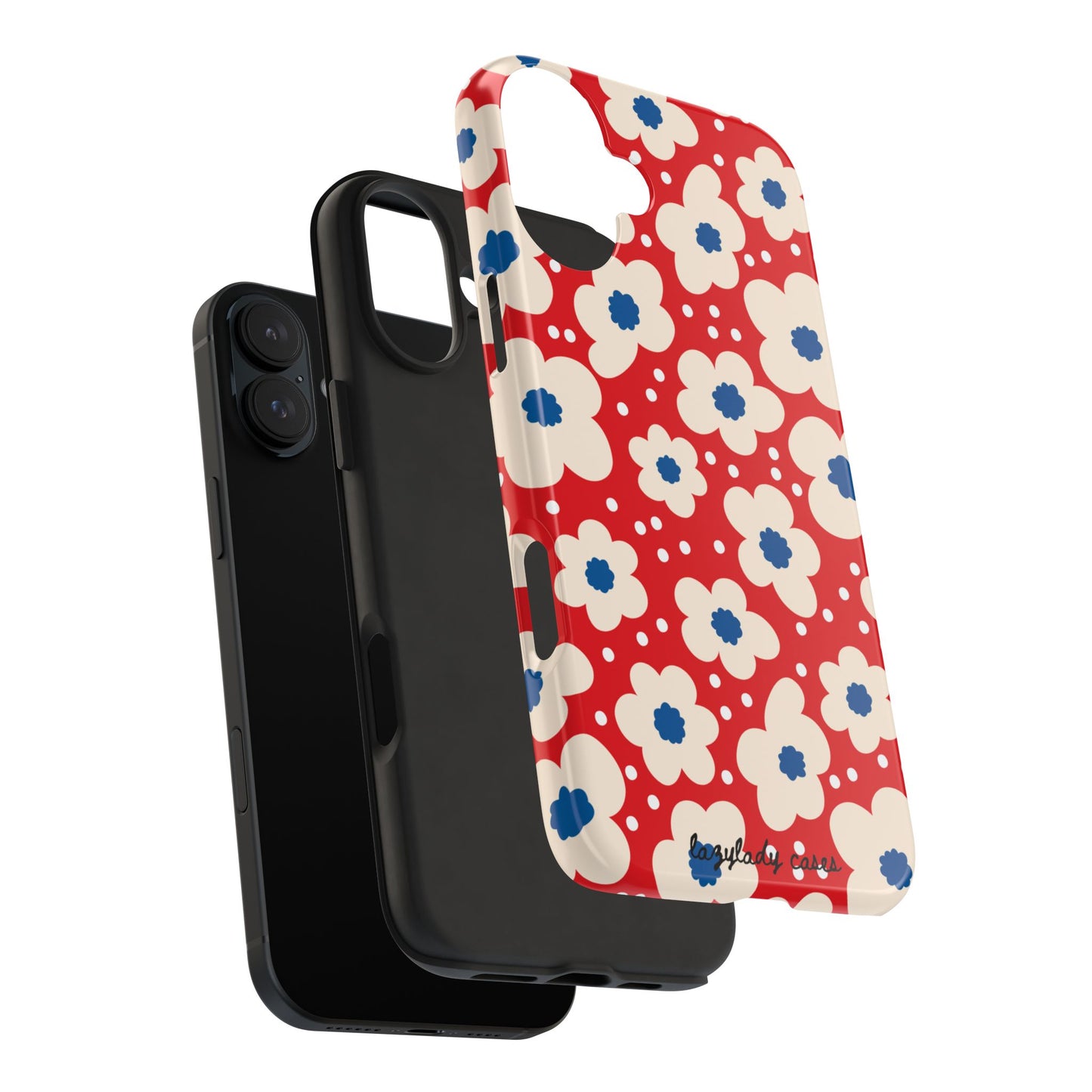 Blossom Floral Tough Phone Case - Durable Protection with Vintage Charm