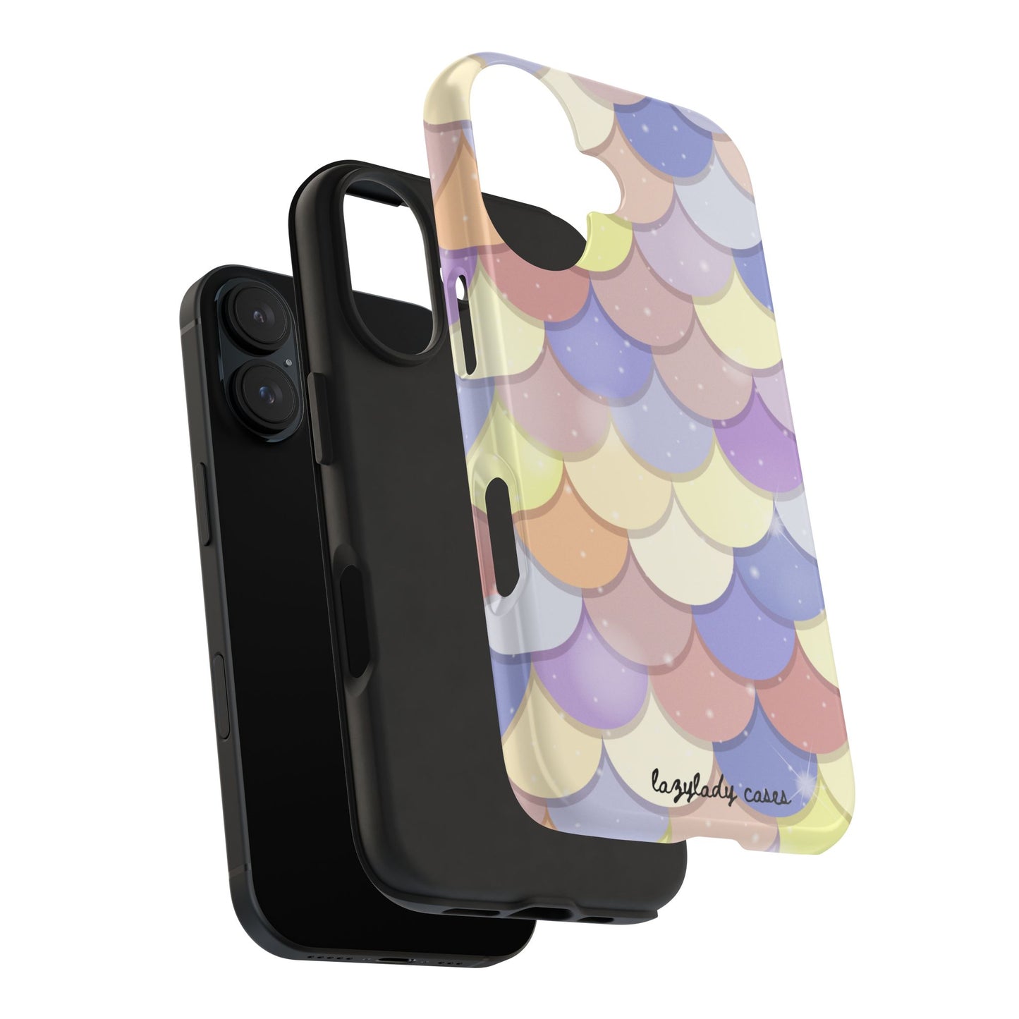 Mermaid Scale Tough Phone Case - Durable Protection with Colorful Design