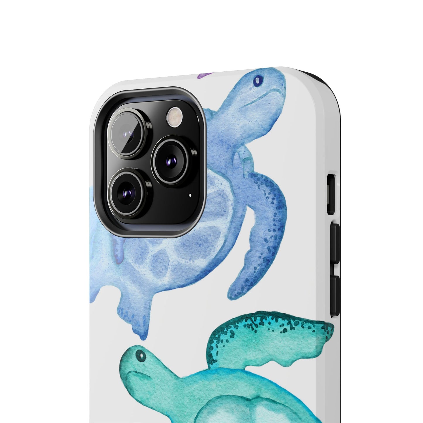 Ocean-Inspired Tough Phone Cases with Colorful Turtles