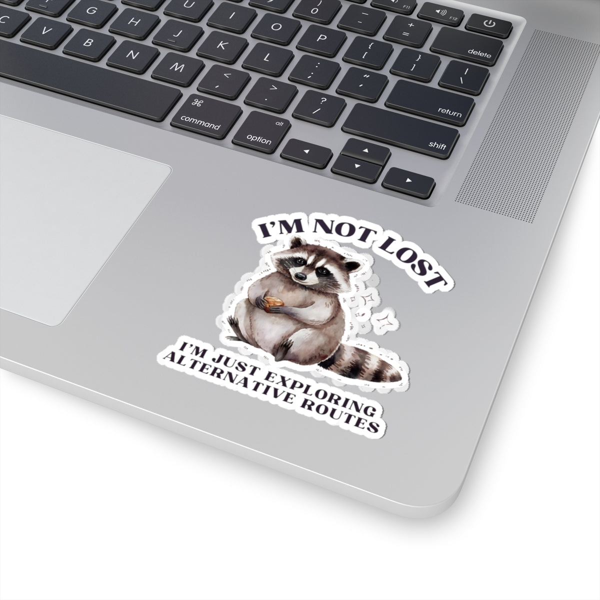 Whimsical Raccoon Kiss-Cut Stickers | Perfect for Laptops, Journals, Gifts, Travel Decor, Adventure Enthusiasts