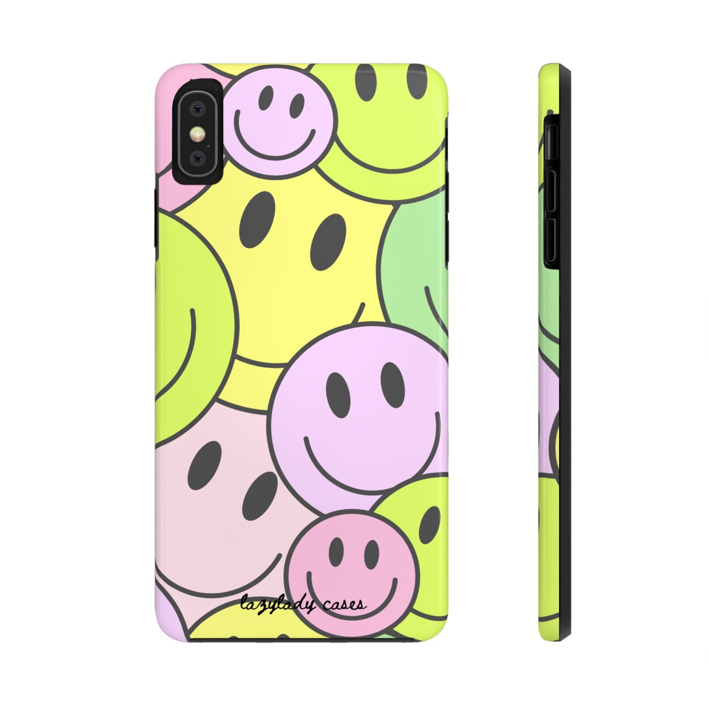 Colorful Smiley Face Tough Phone Case - Fun, Durable Protection for All Ages