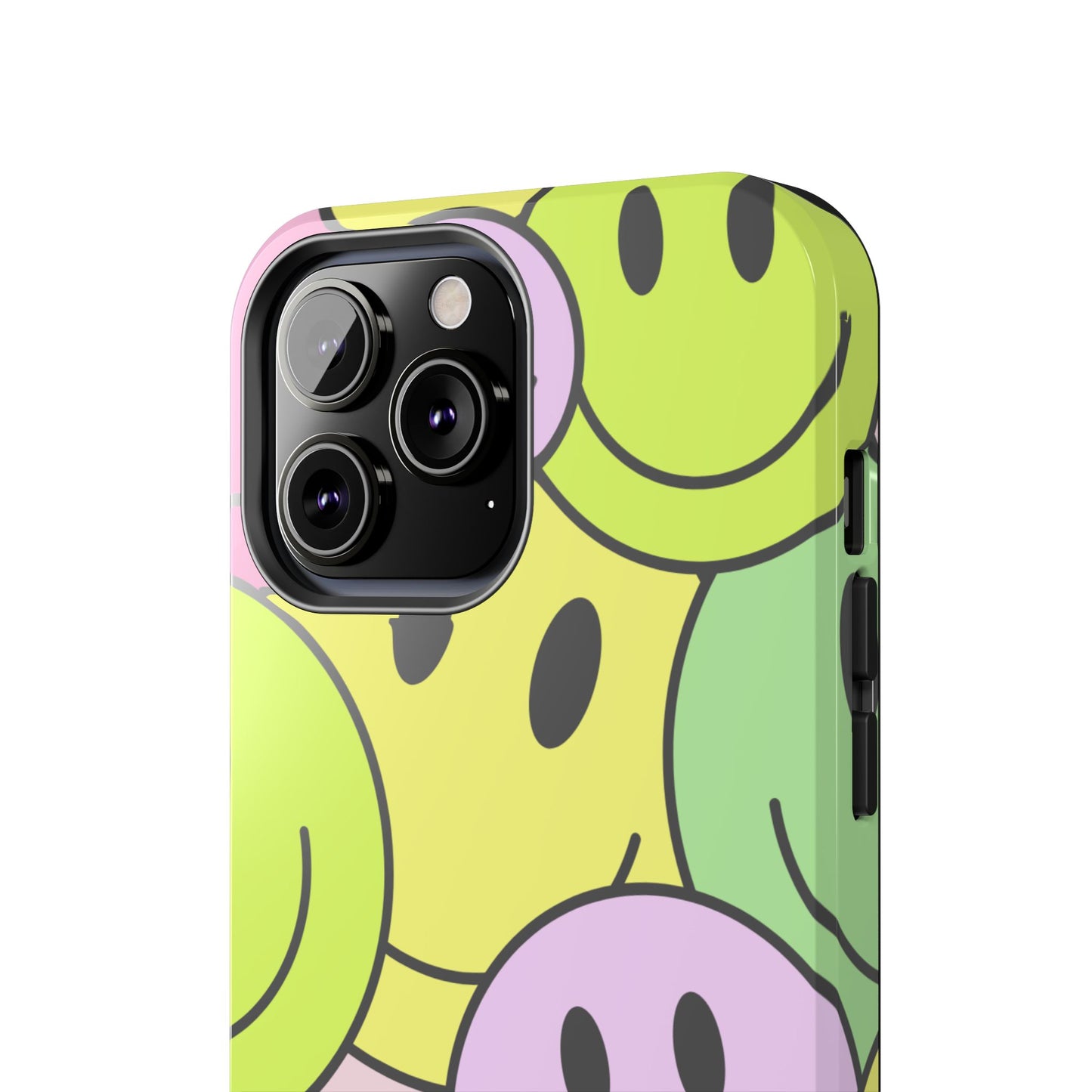 Colorful Smiley Face Tough Phone Case - Fun, Durable Protection for All Ages
