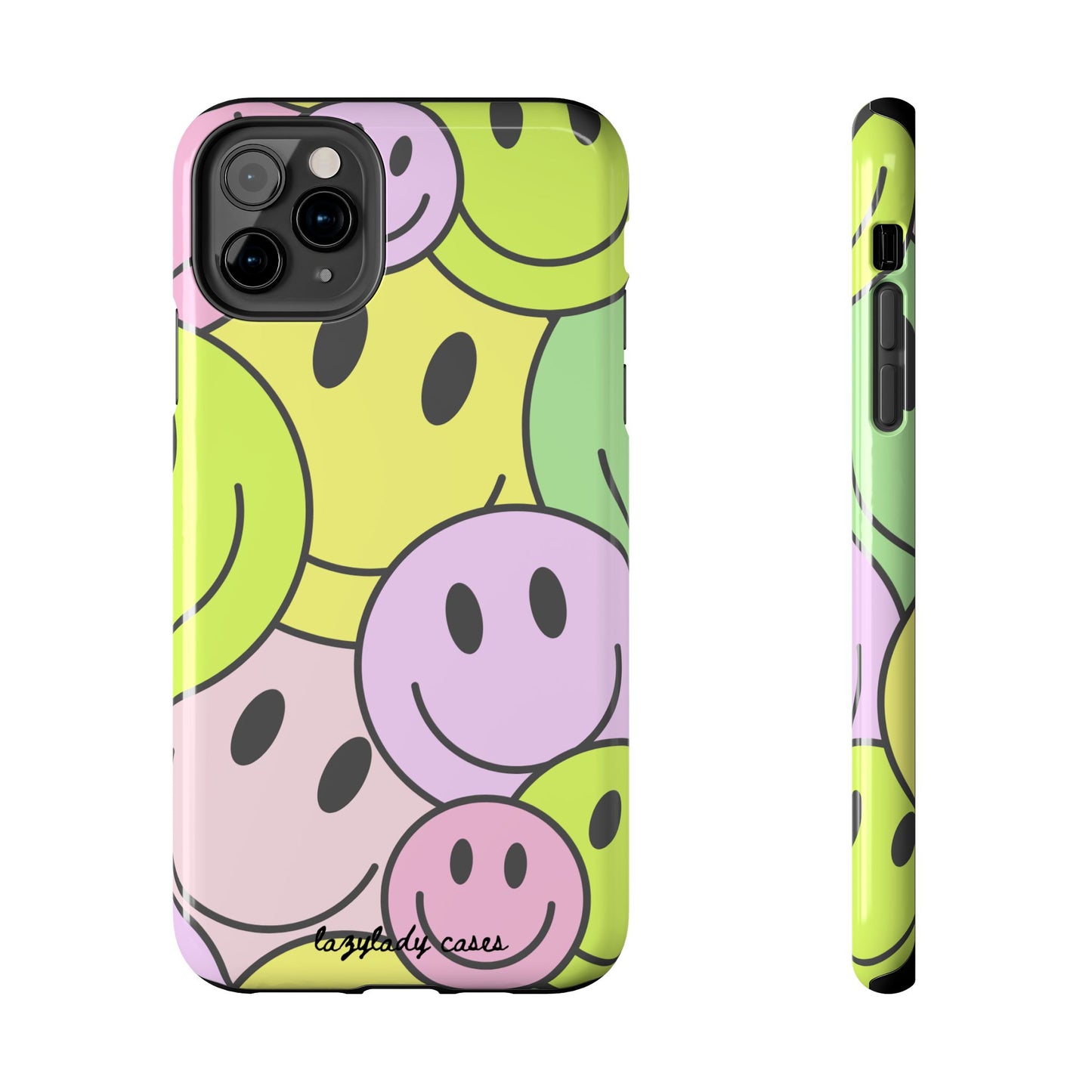 Colorful Smiley Face Tough Phone Case - Fun, Durable Protection for All Ages