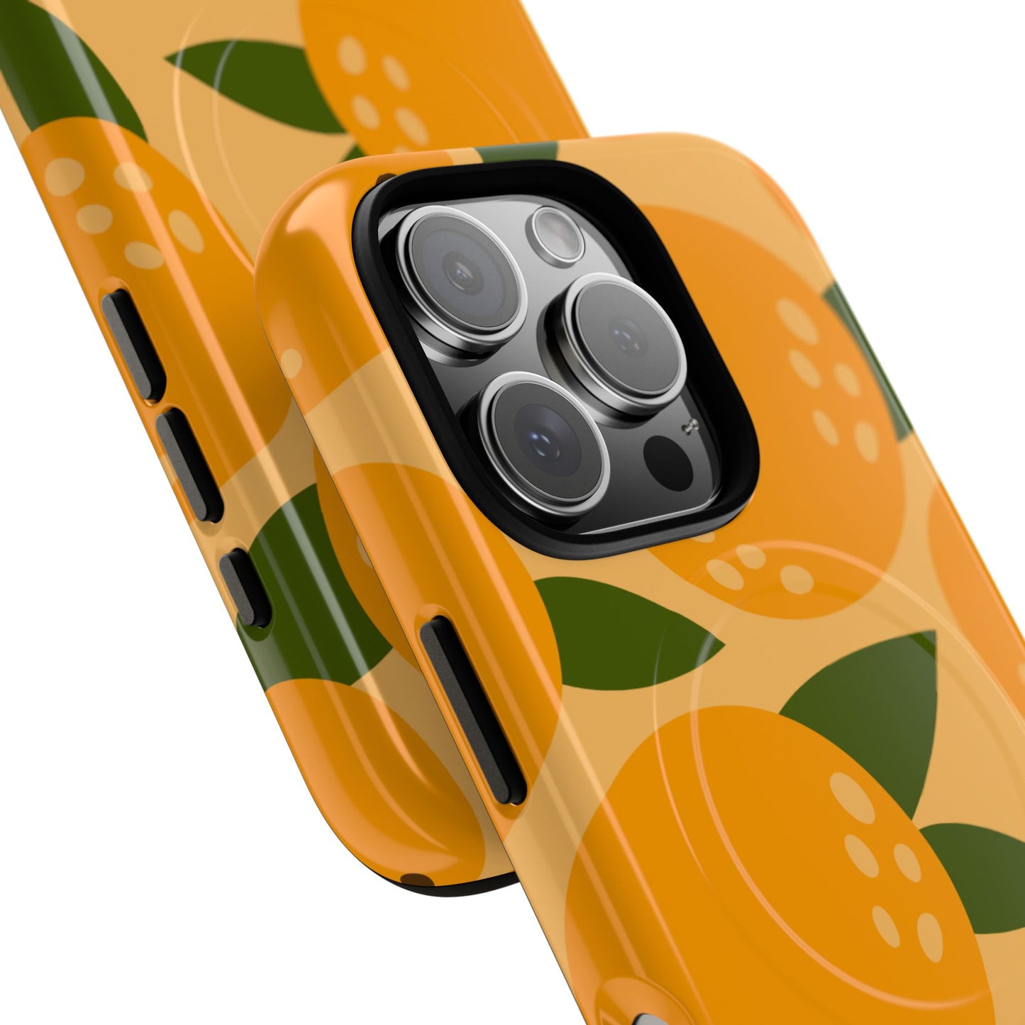 Citrus Orange Phone Case Magnetic Case for iPhone – Vibrant Orange Design