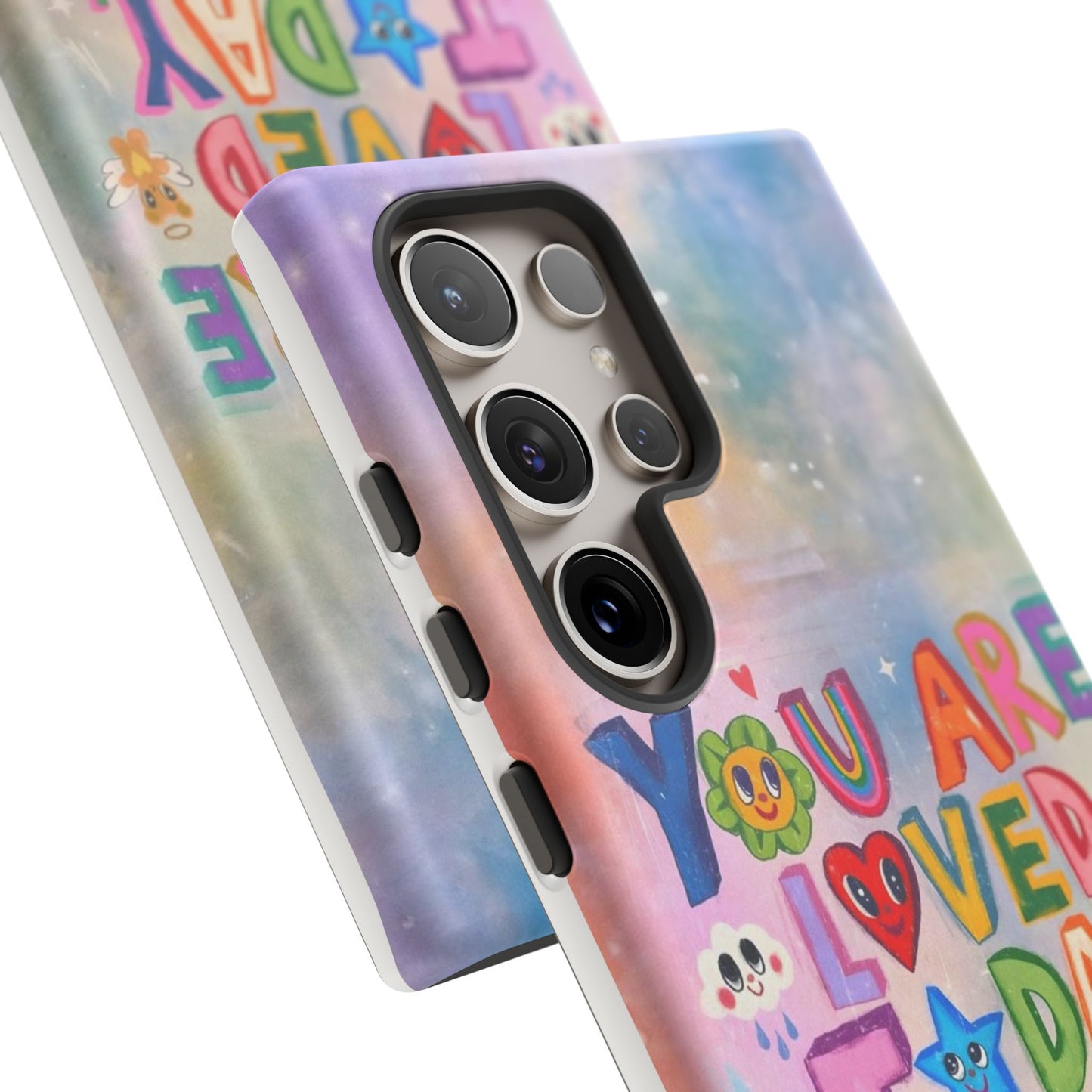 Colorful Phone Case with Positive Affirmations, Inspirational Phone Shell, Cute Gift for Teens, Motivational Tech Accessory, I Love You Case