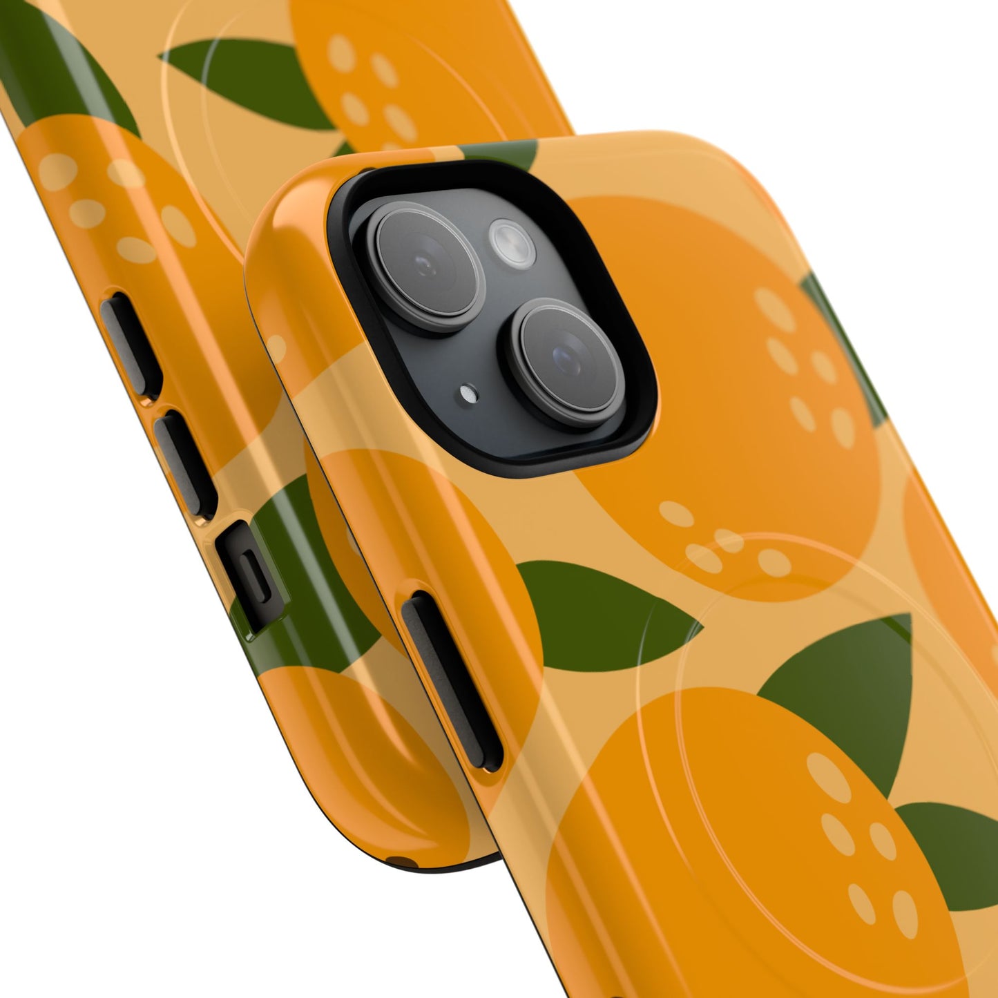 Citrus Orange Phone Case Magnetic Case for iPhone – Vibrant Orange Design