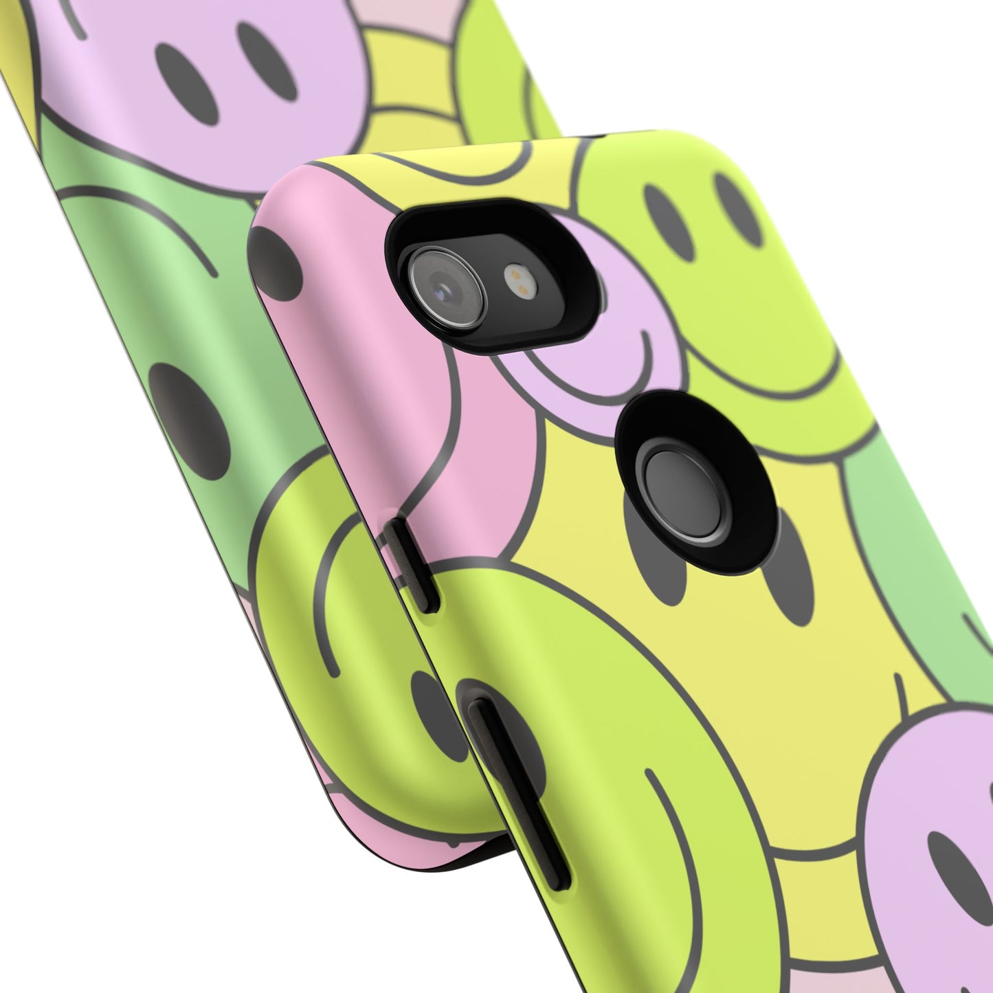 Colorful Smile Face Phone Case - Tough Protection & Fun Design