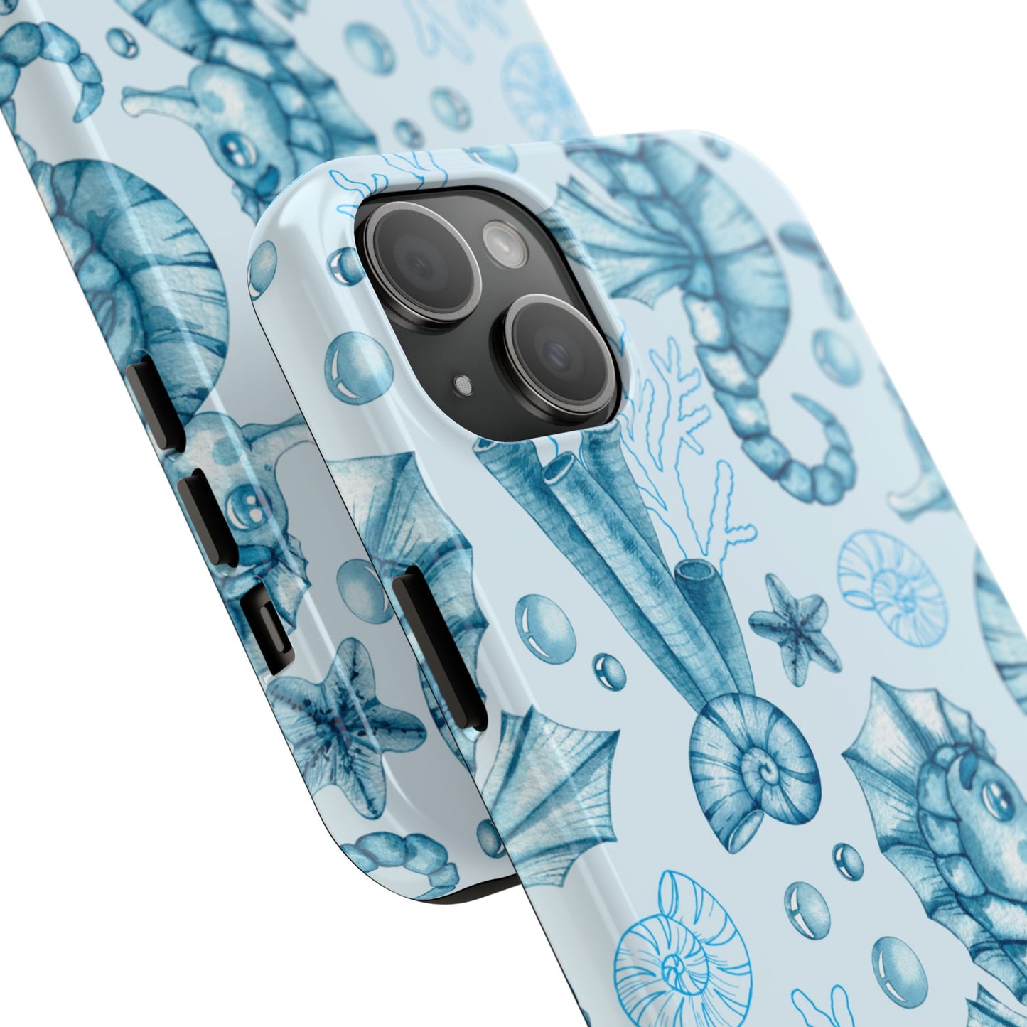 Coastal Seahorse Phone Case - Tough Protection with Beach Vibe