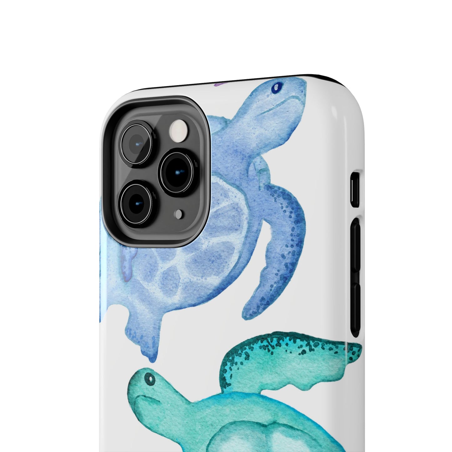 Ocean-Inspired Tough Phone Cases with Colorful Turtles