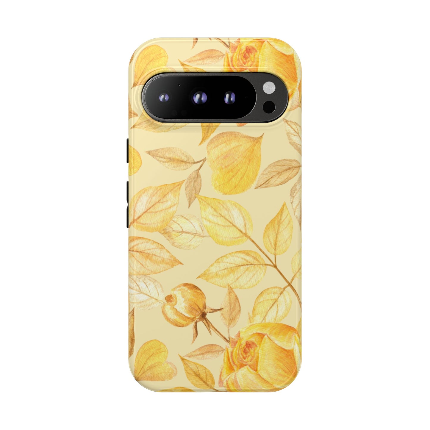 Yellow Dusk Tough Phone Case - Yellow Rose Design
