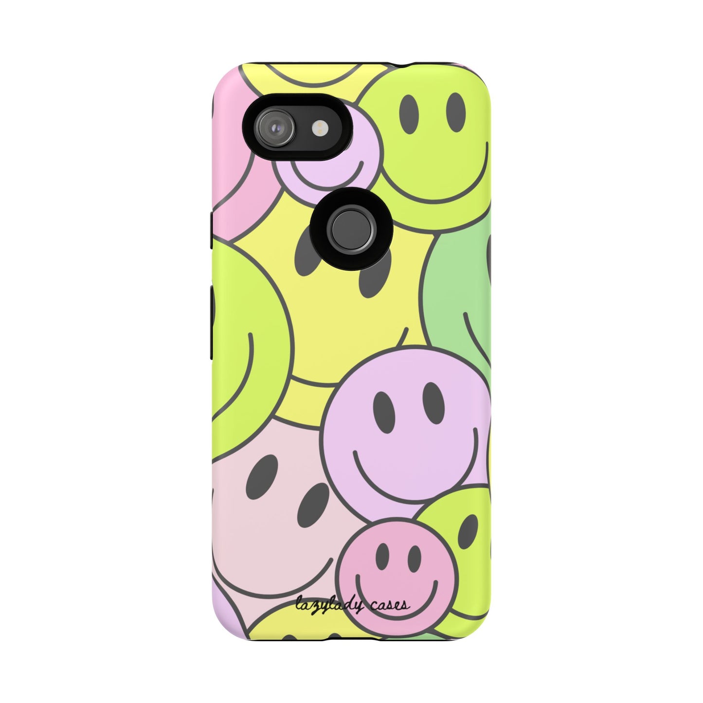 Colorful Smile Face Phone Case - Tough Protection & Fun Design