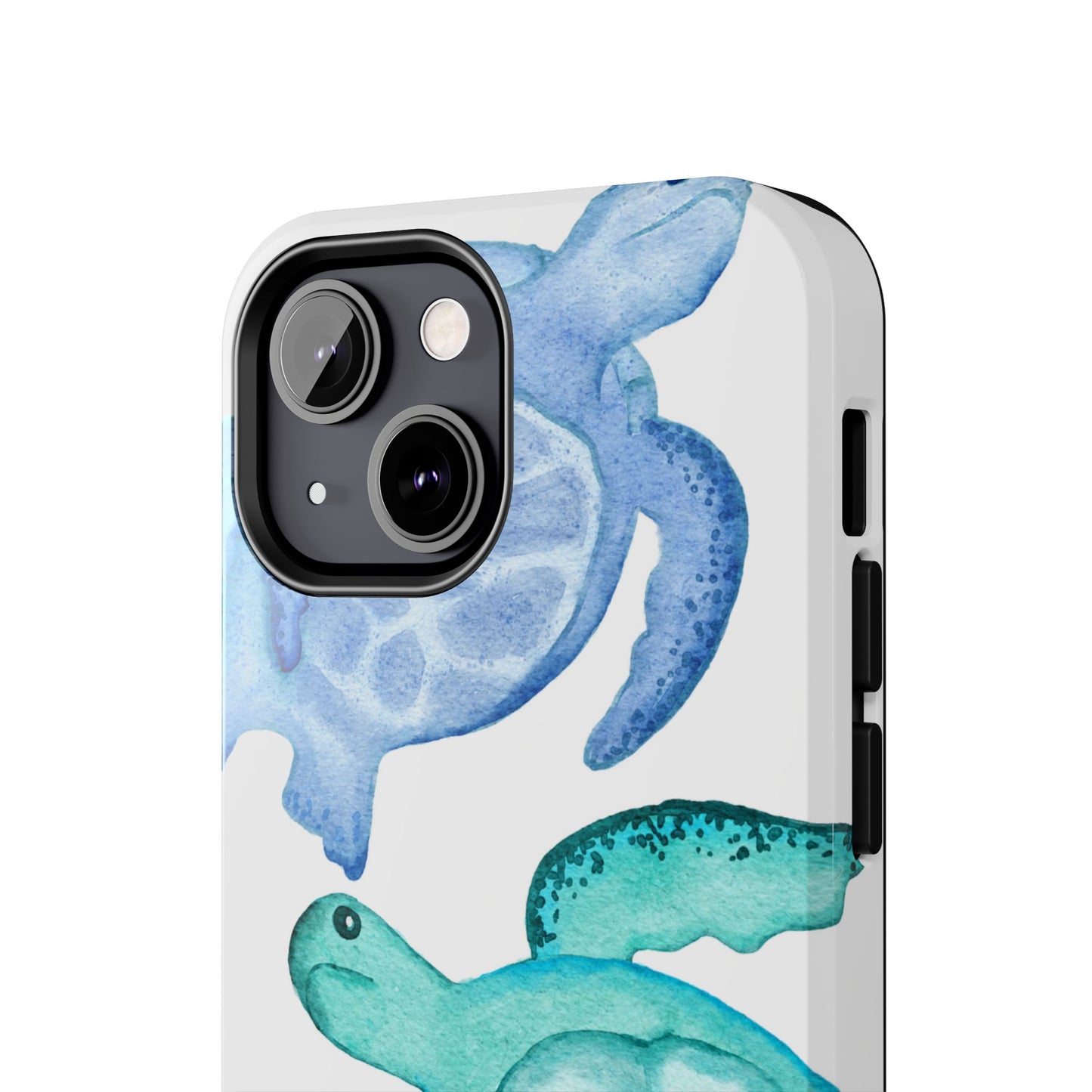 Ocean-Inspired Tough Phone Cases with Colorful Turtles