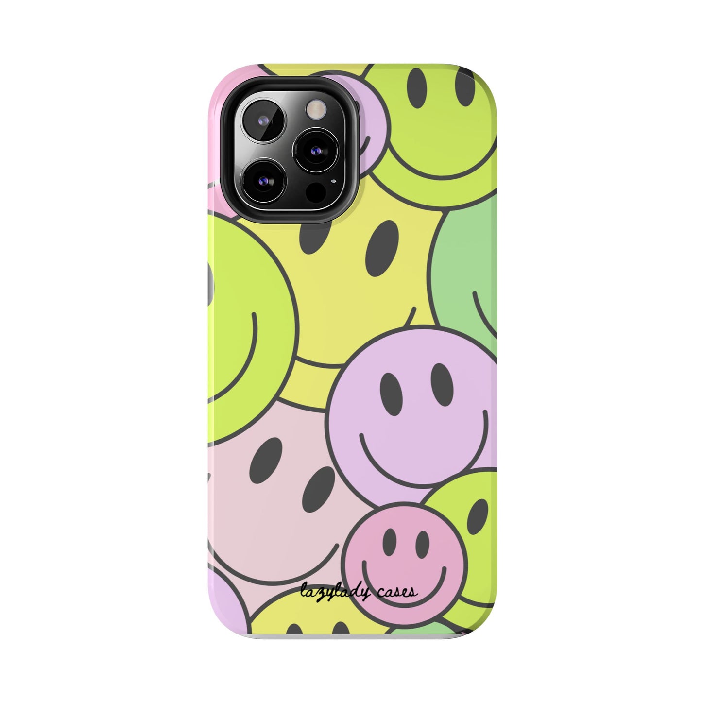 Colorful Smiley Face Tough Phone Case - Fun, Durable Protection for All Ages