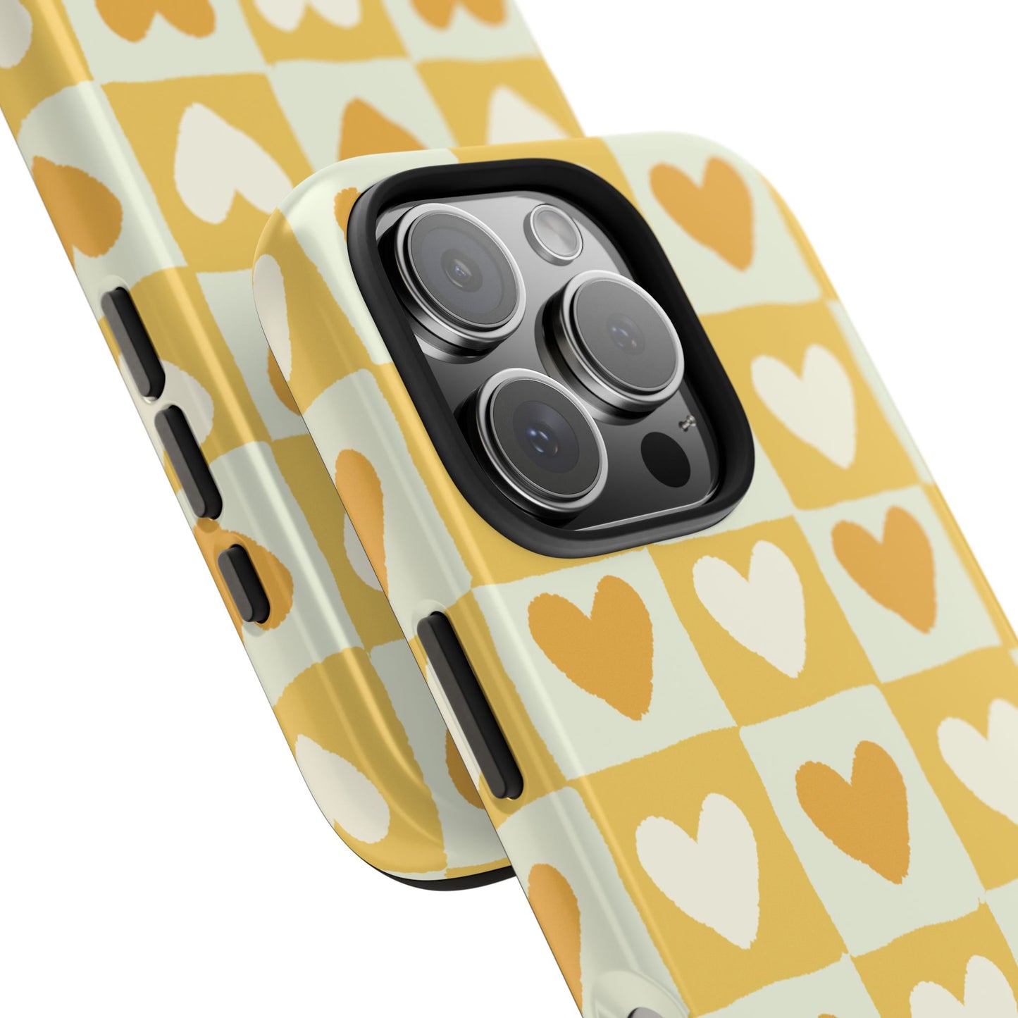 Heart Pattern Tough Phone Case - Cute & Durable for Everyday Use