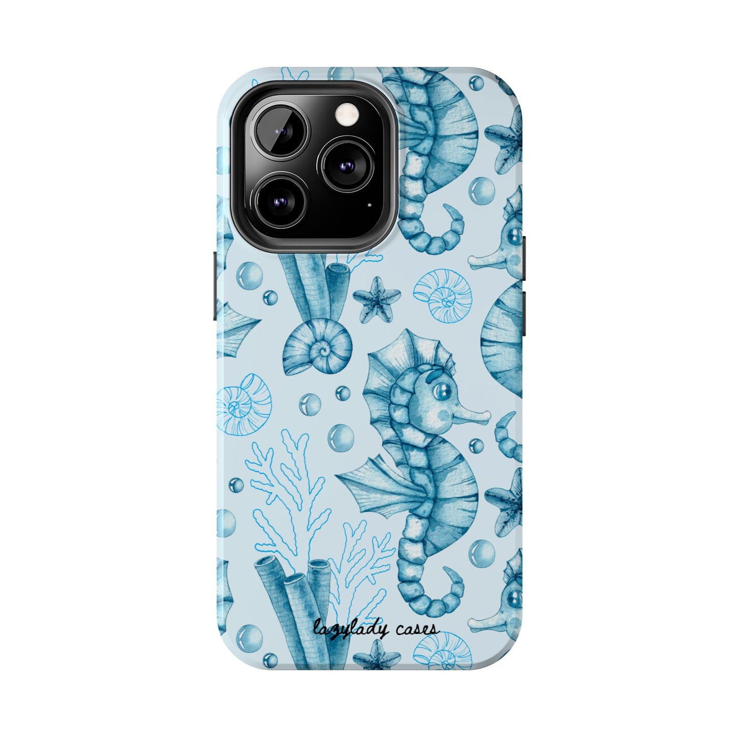 Coastal Seahorse Phone Case - Tough Protection with Beach Vibe