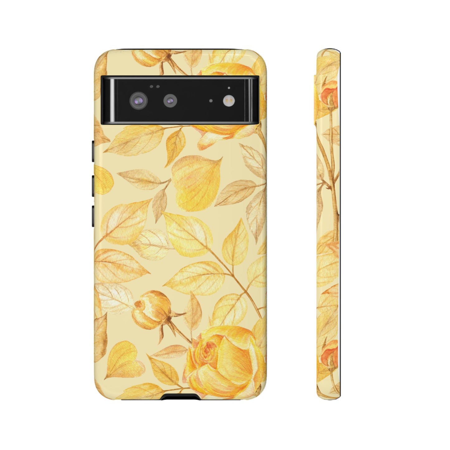 Yellow Dusk Tough Phone Case - Yellow Rose Design