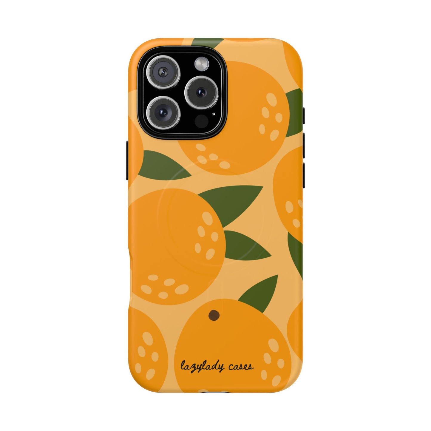 Citrus Orange Phone Case Magnetic Case for iPhone – Vibrant Orange Design