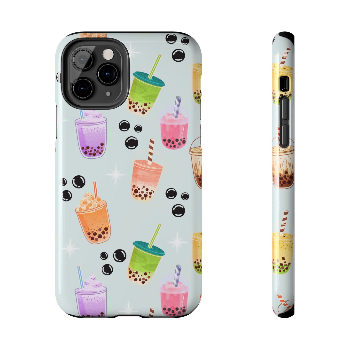 Colorful Boba Tea Phone Case, Tough Phone Cases for Drink Lovers, Cute Phone Accessory, Fun Gifts for Friends, Summer Vibes