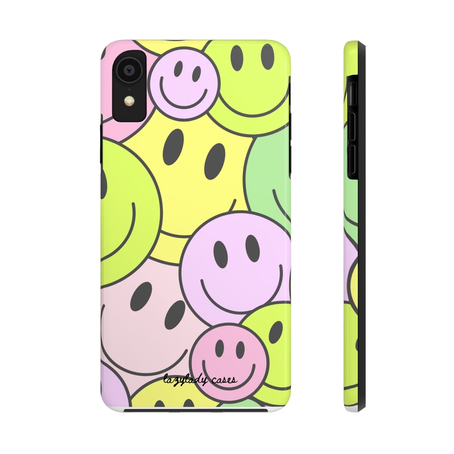 Colorful Smiley Face Tough Phone Case - Fun, Durable Protection for All Ages