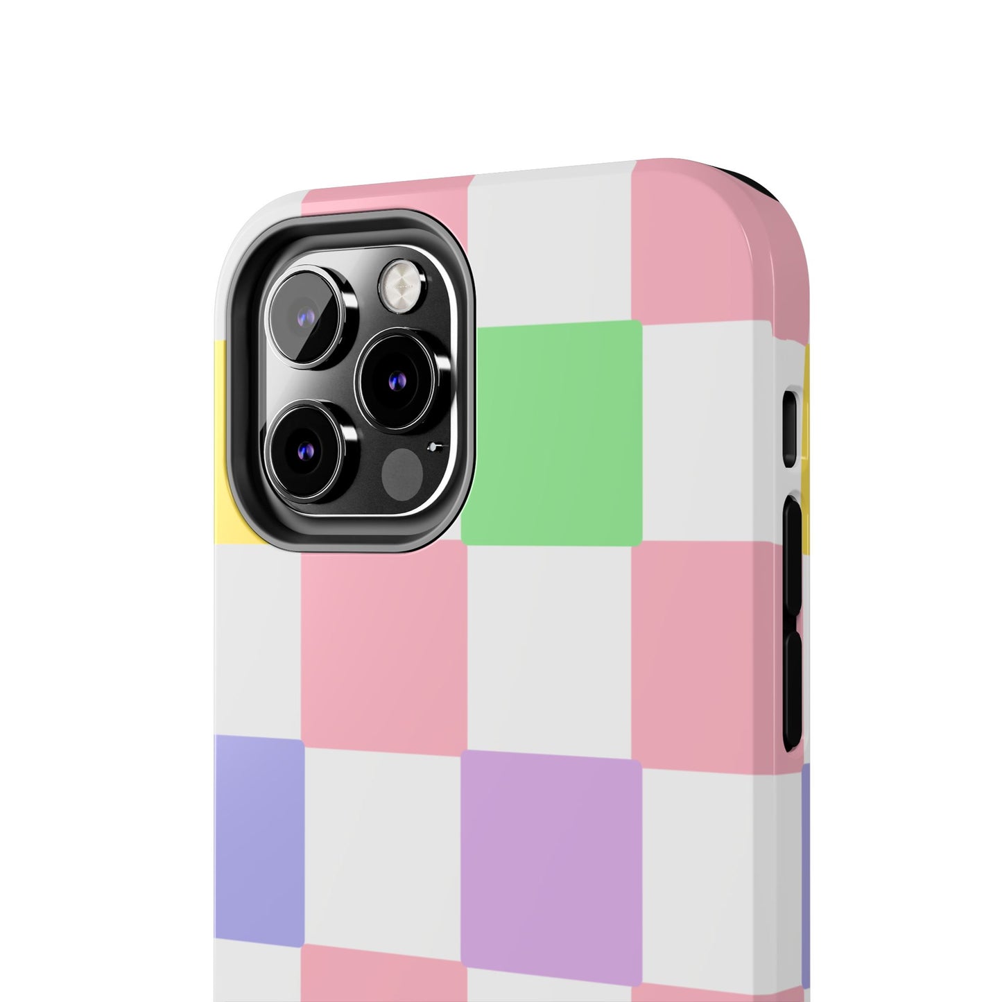 Colorful Checkerboard Tough Phone Case – Vibrant & Durable Protection