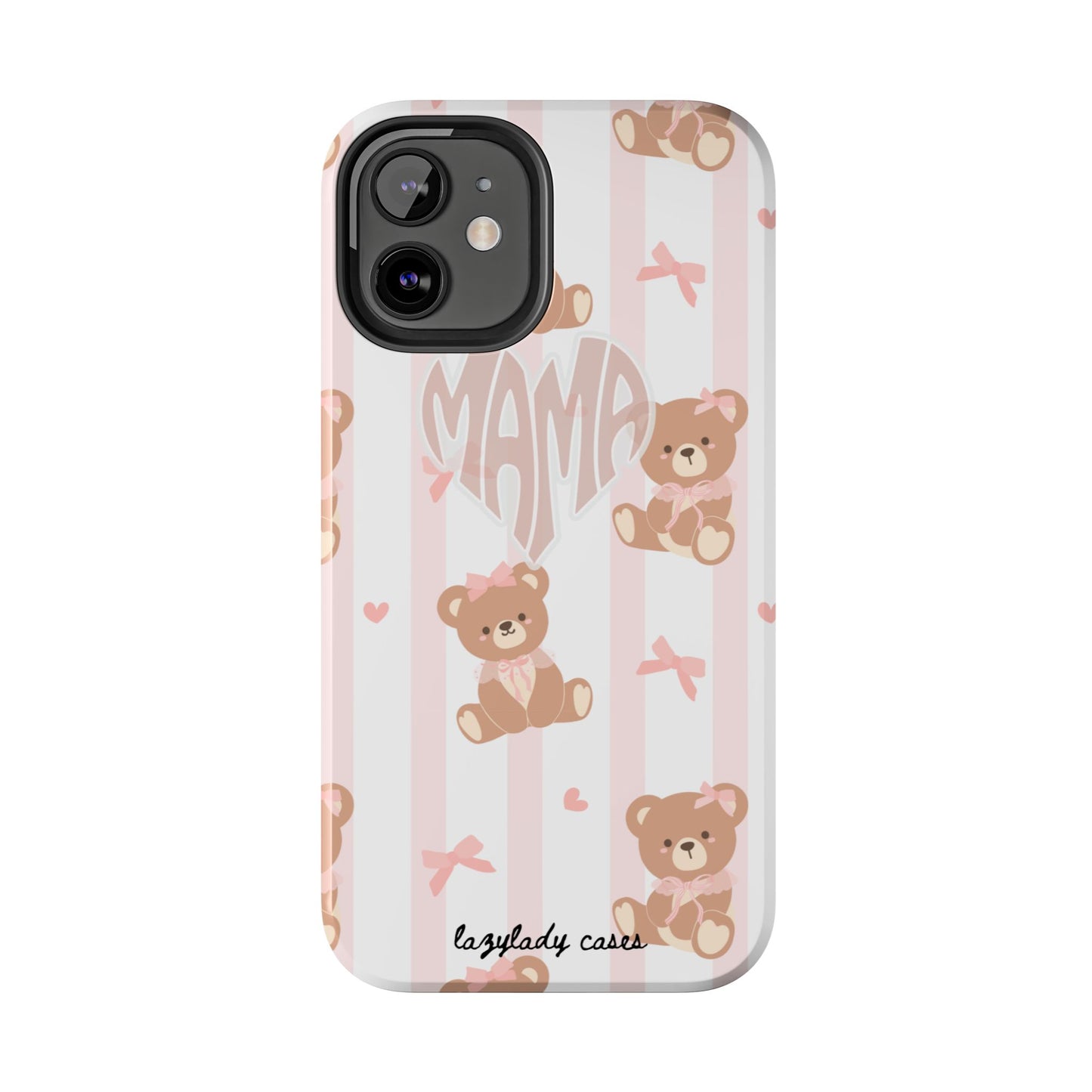 Cute Bear Mama Phone Case - Stylish Tough Case for Moms