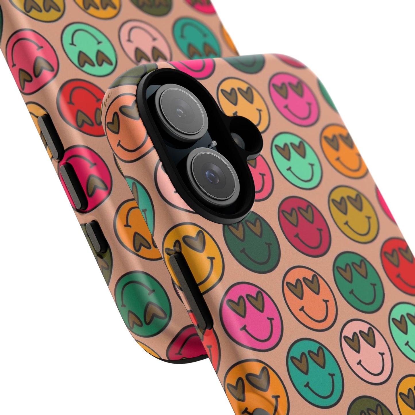 Colorful Smiley Phone Case | Tough Cases, Cute Phone Cover, Happy Vibes, Gift for Friends, Fun Phone Accessory