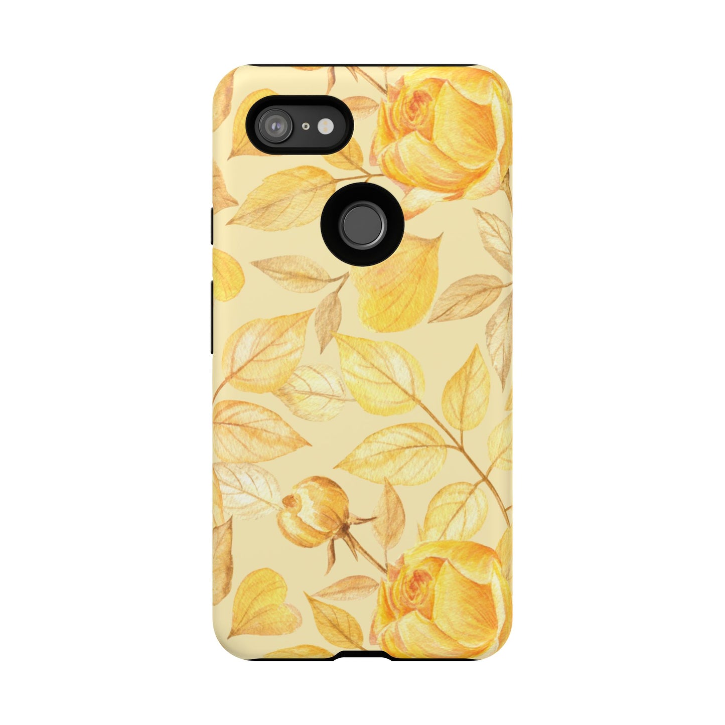 Yellow Dusk Tough Phone Case - Yellow Rose Design