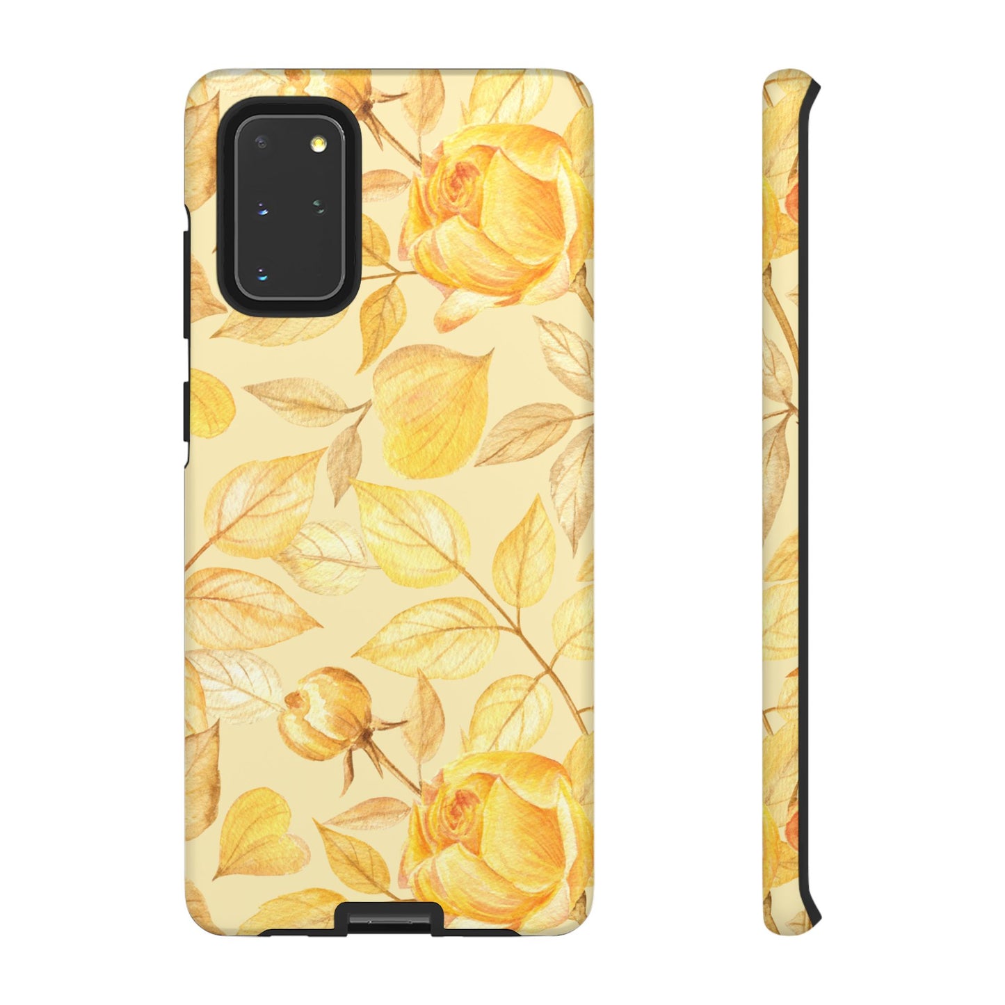 Yellow Dusk Tough Phone Case - Yellow Rose Design