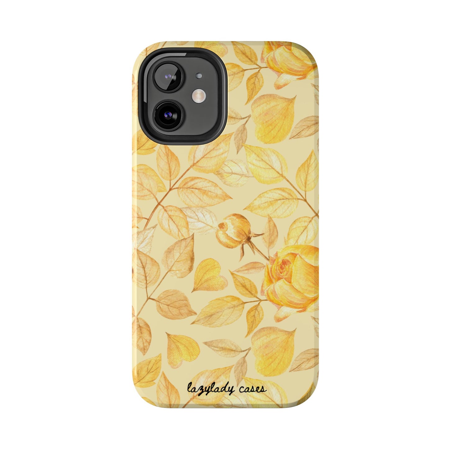 Yellow Dusk Tough Phone Case – Durable Protection with Yellow Roses Design