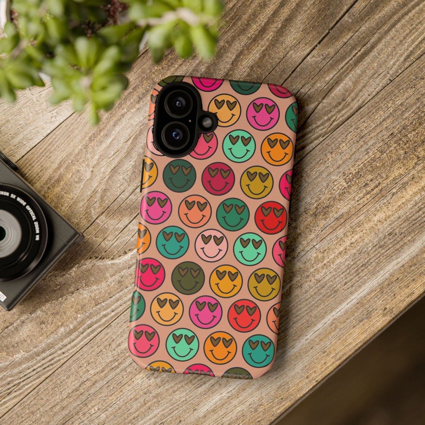 Colorful Smiley Phone Case | Tough Cases, Cute Phone Cover, Happy Vibes, Gift for Friends, Fun Phone Accessory