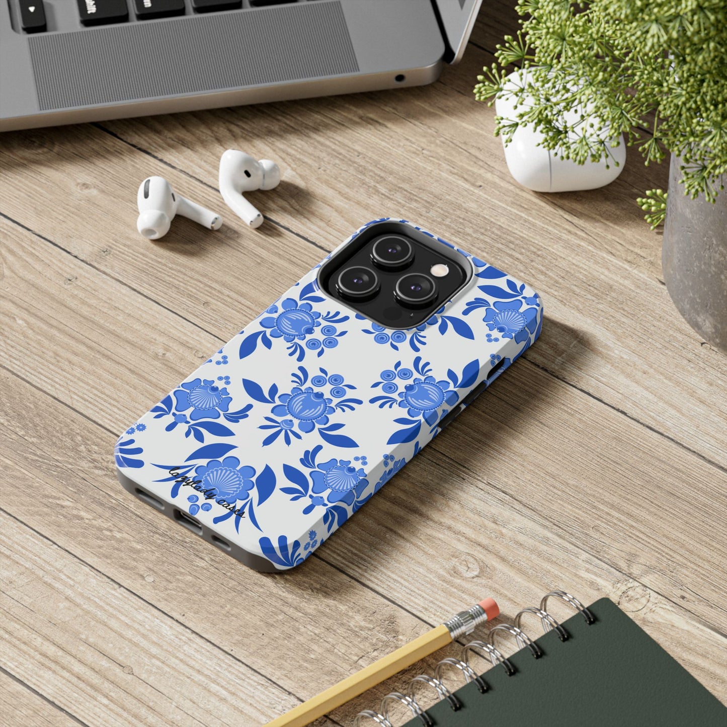 Floral Tough Phone Case - Stylish Protection for Everyday Use