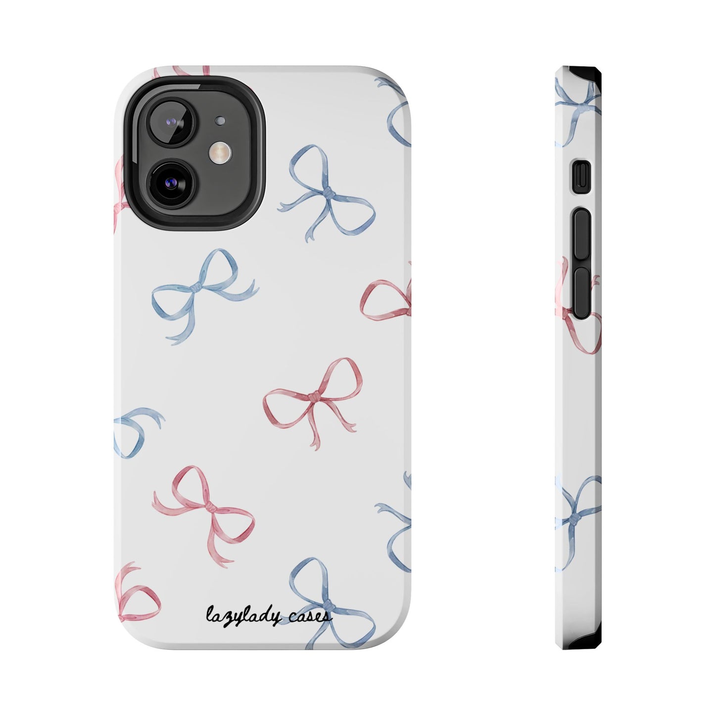 Chic Bow Pattern Tough Phone Case | Stylish Protection for Your Device