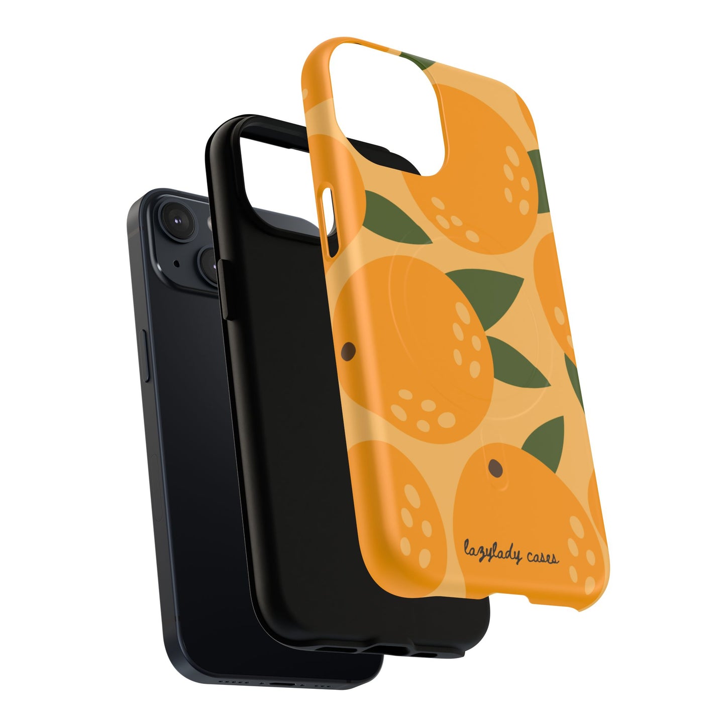 Citrus Orange Phone Case Magnetic Case for iPhone – Vibrant Orange Design