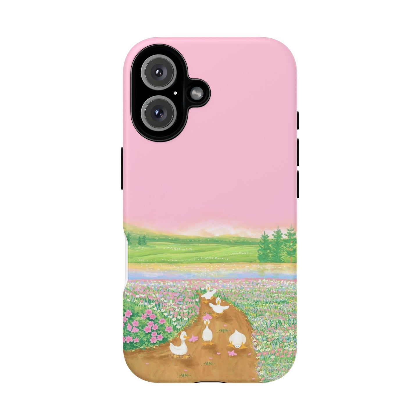 Pastel Floral Phone Case, Tough Cases for Nature Lovers, Cute Phone Accessories, Spring Gifts, Unique Mobile Covers
